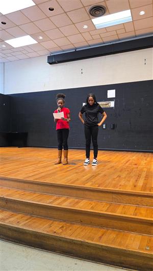students performing a MLK tribute